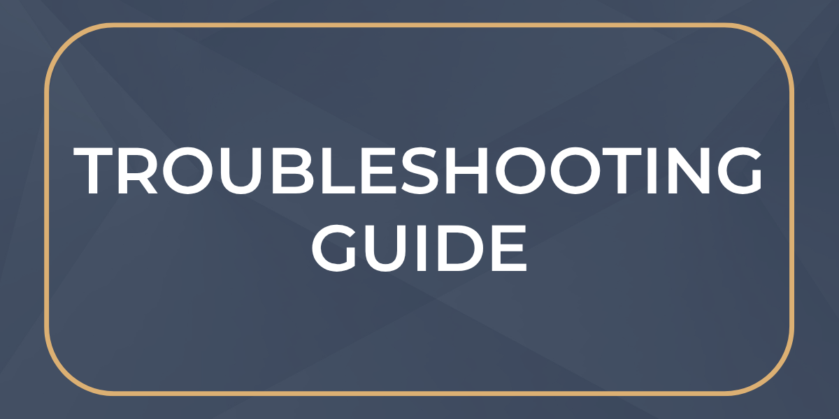 Troubleshooting Guide